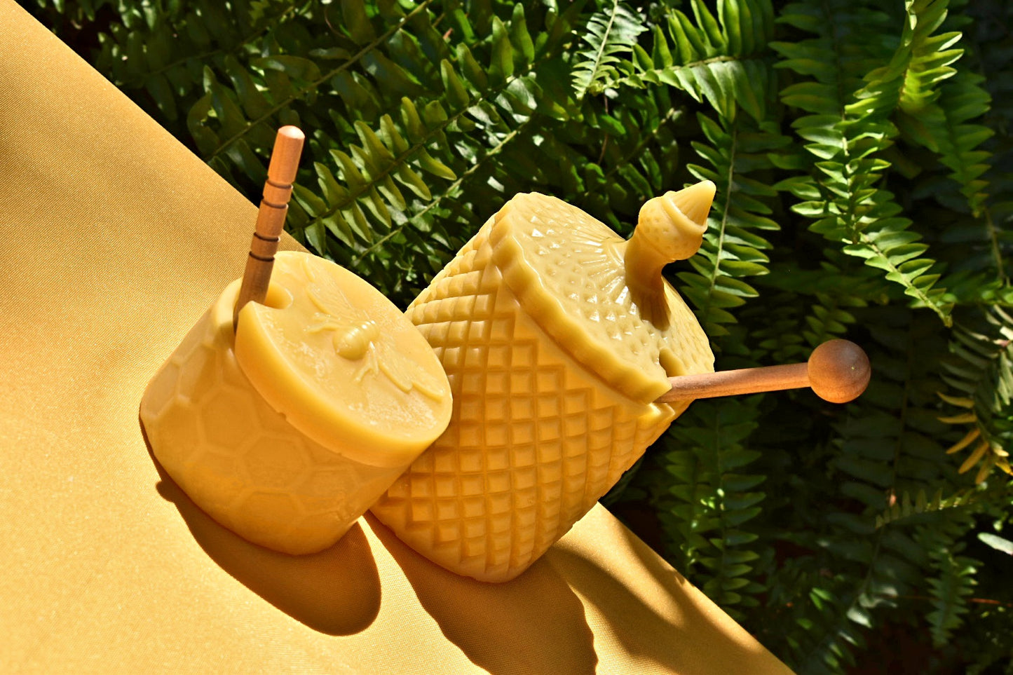 Pure Beeswax Honey Jar