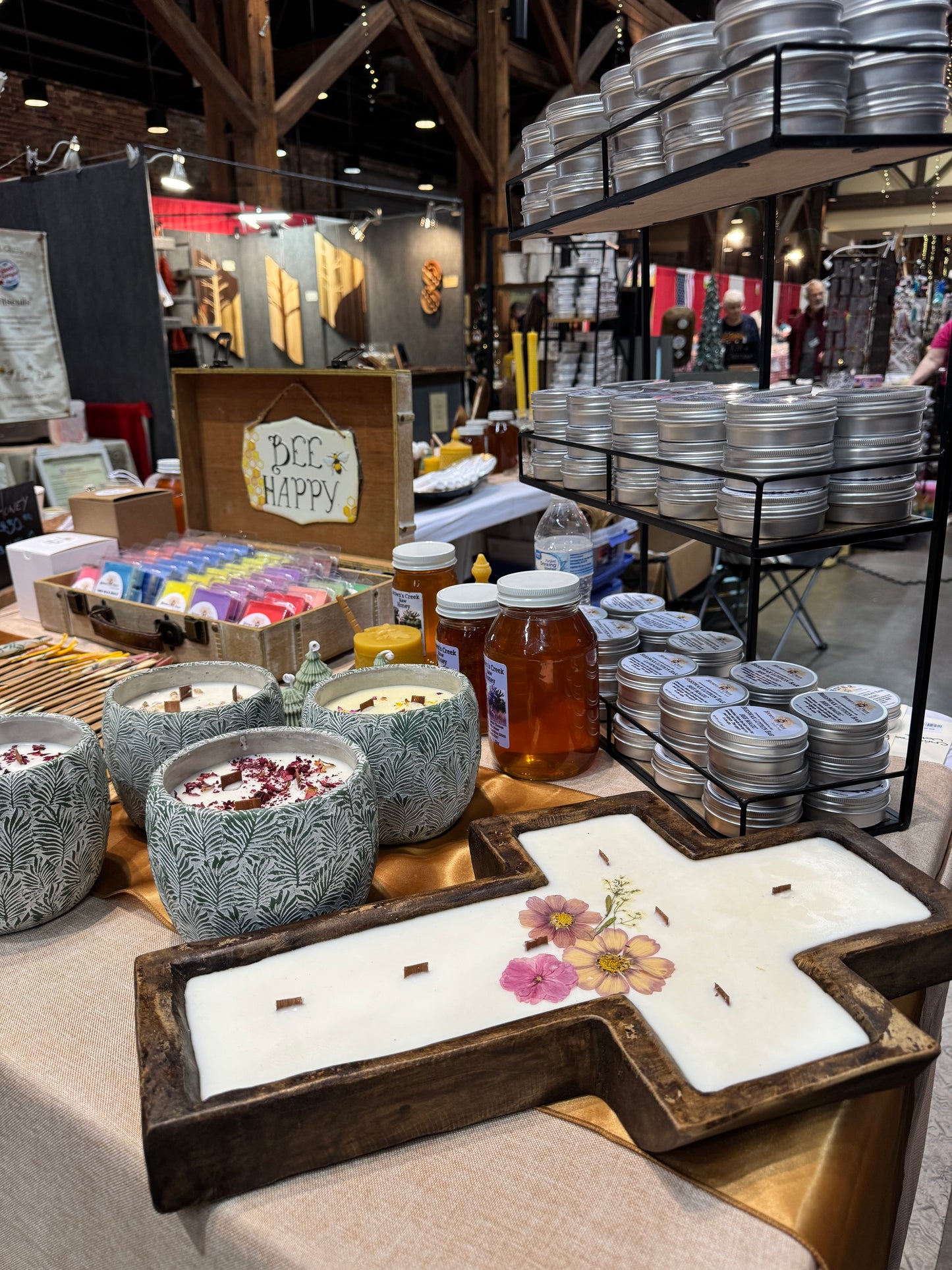 Cross Dough Bowl Candle