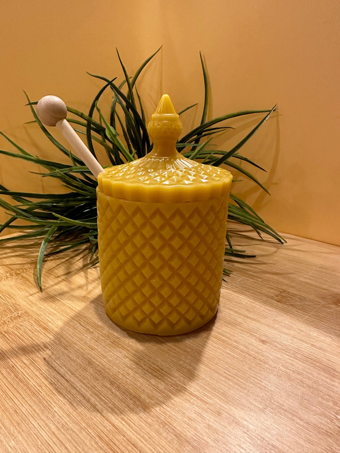 Pure Beeswax Honey Jar
