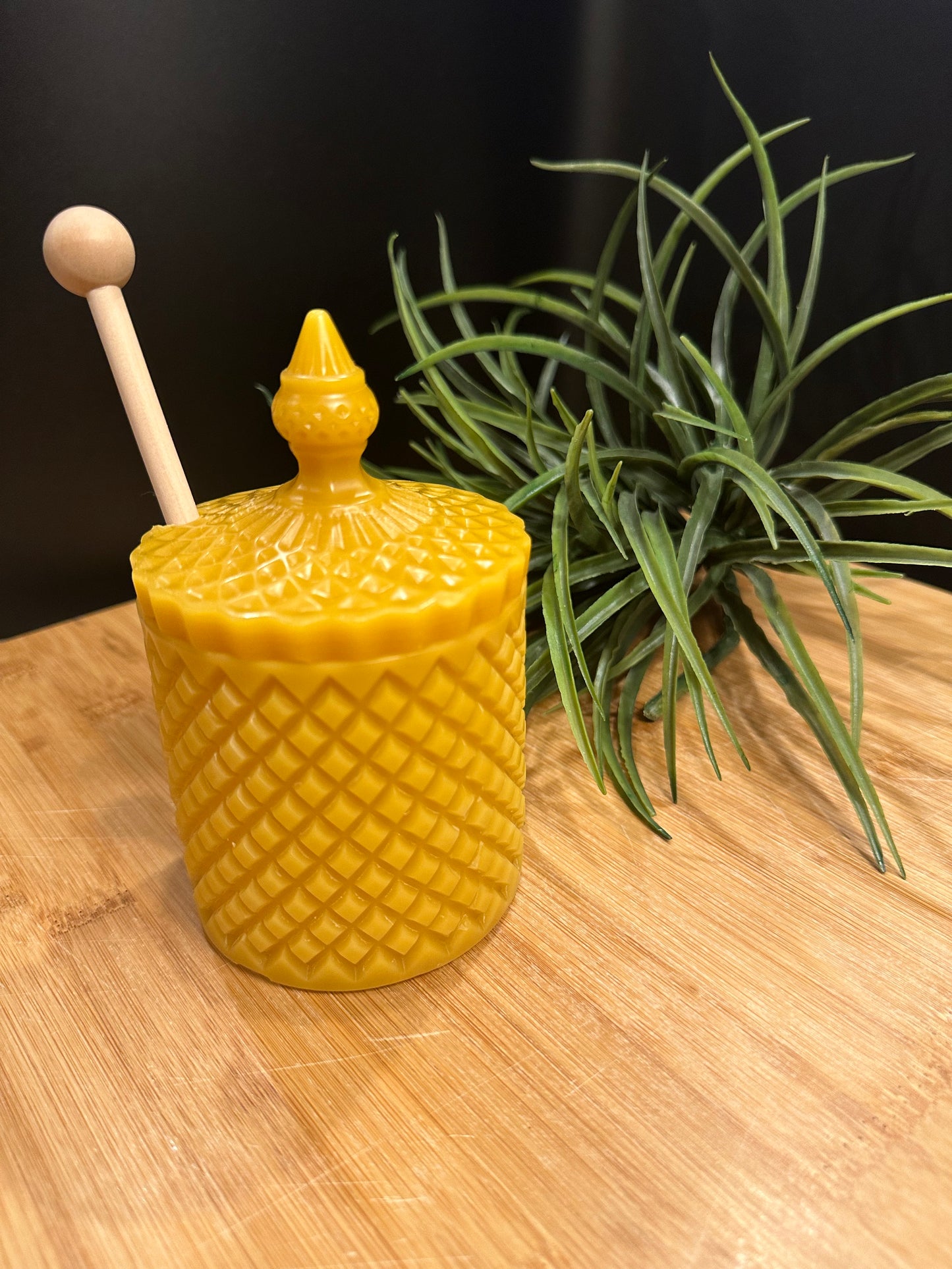 Pure Beeswax Honey Jar