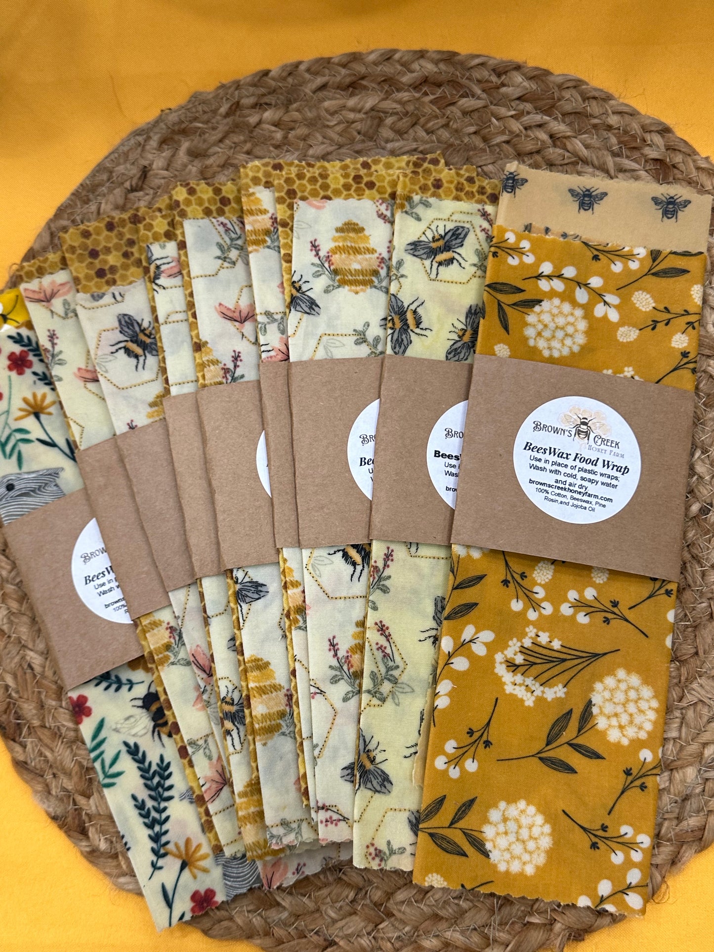 Beeswax food wraps are reusable cling wrap.