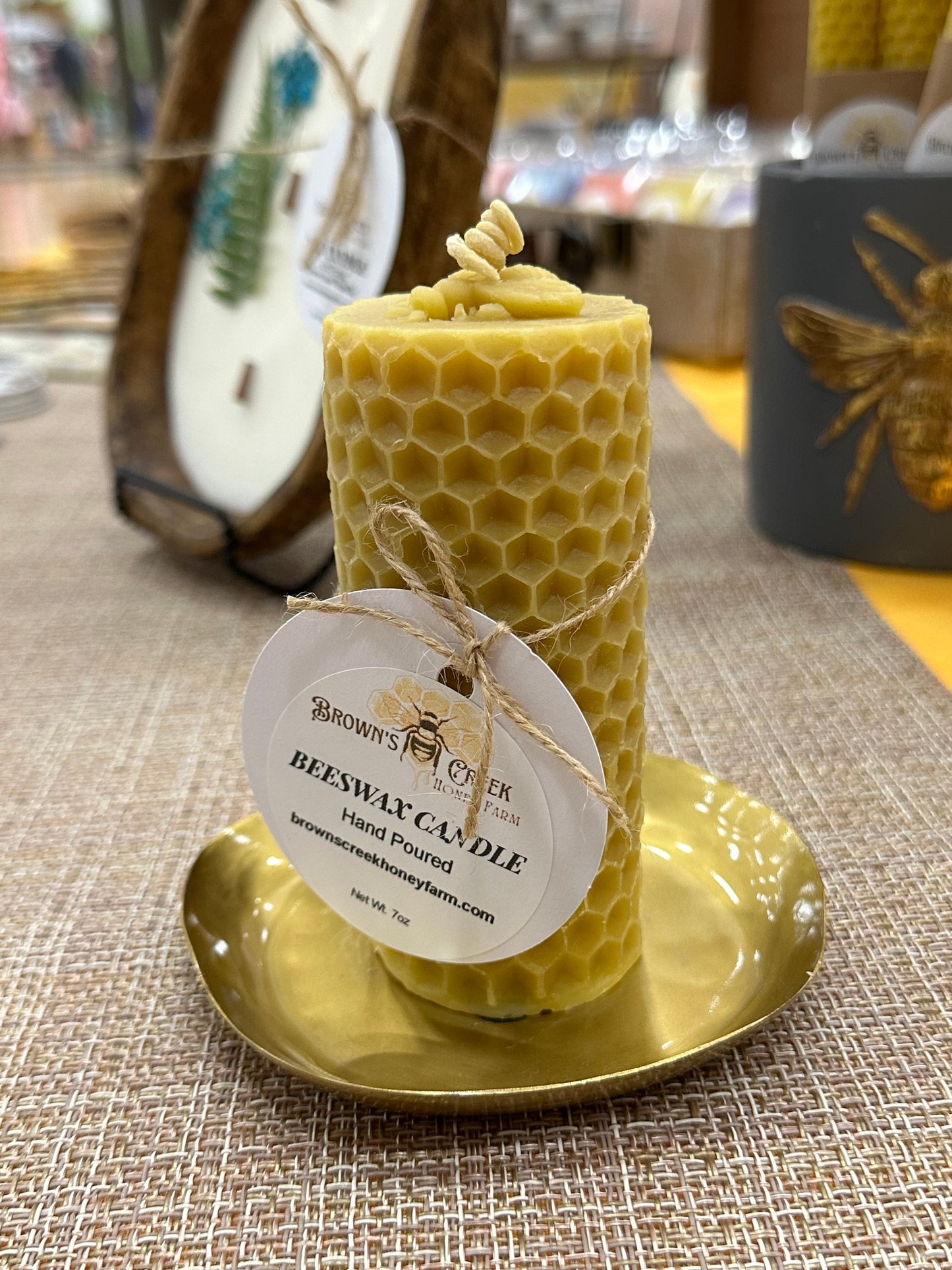 Fragrance Free Beeswax Candle