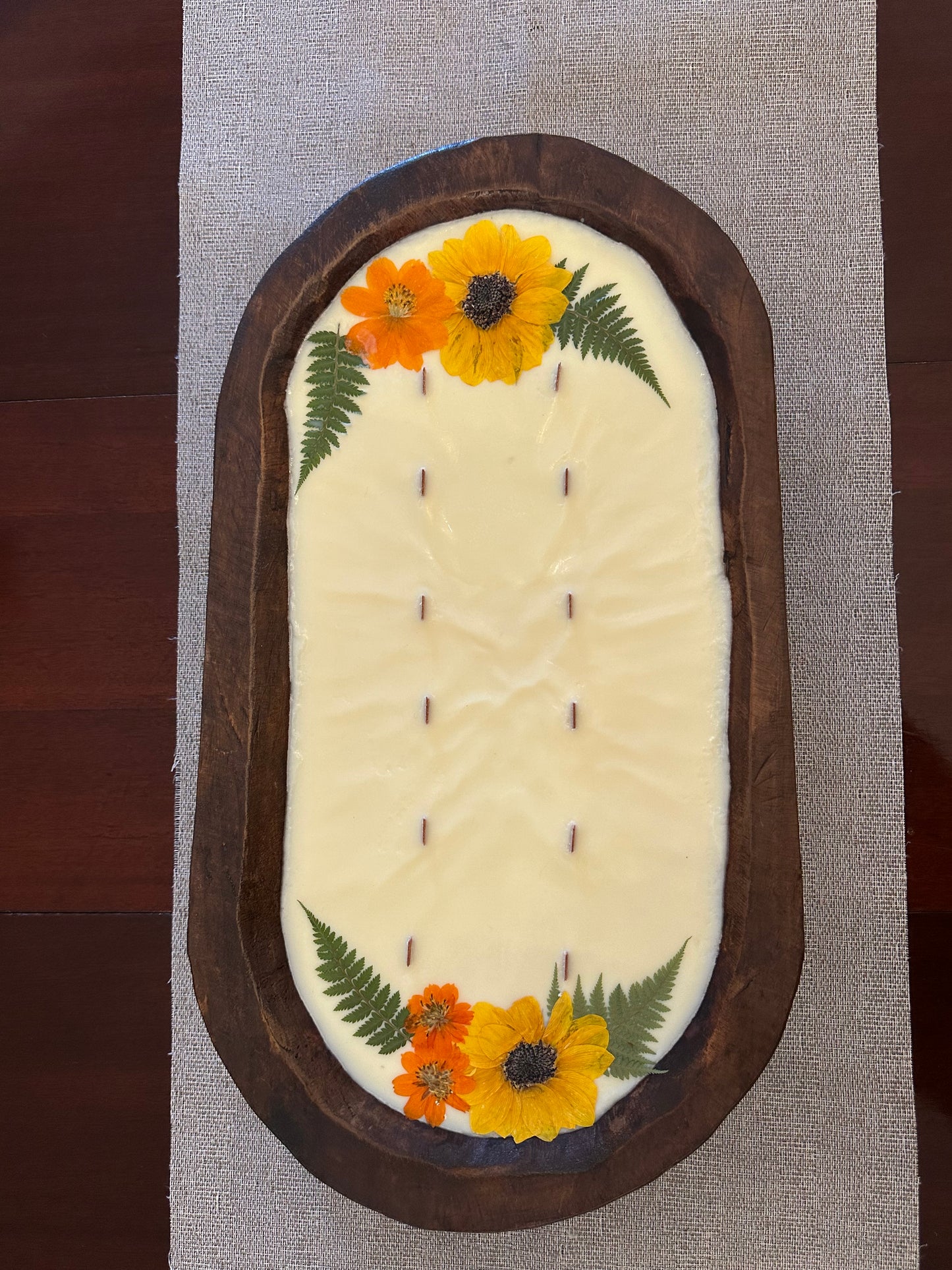 Centerpiece Dough Bowl Candle