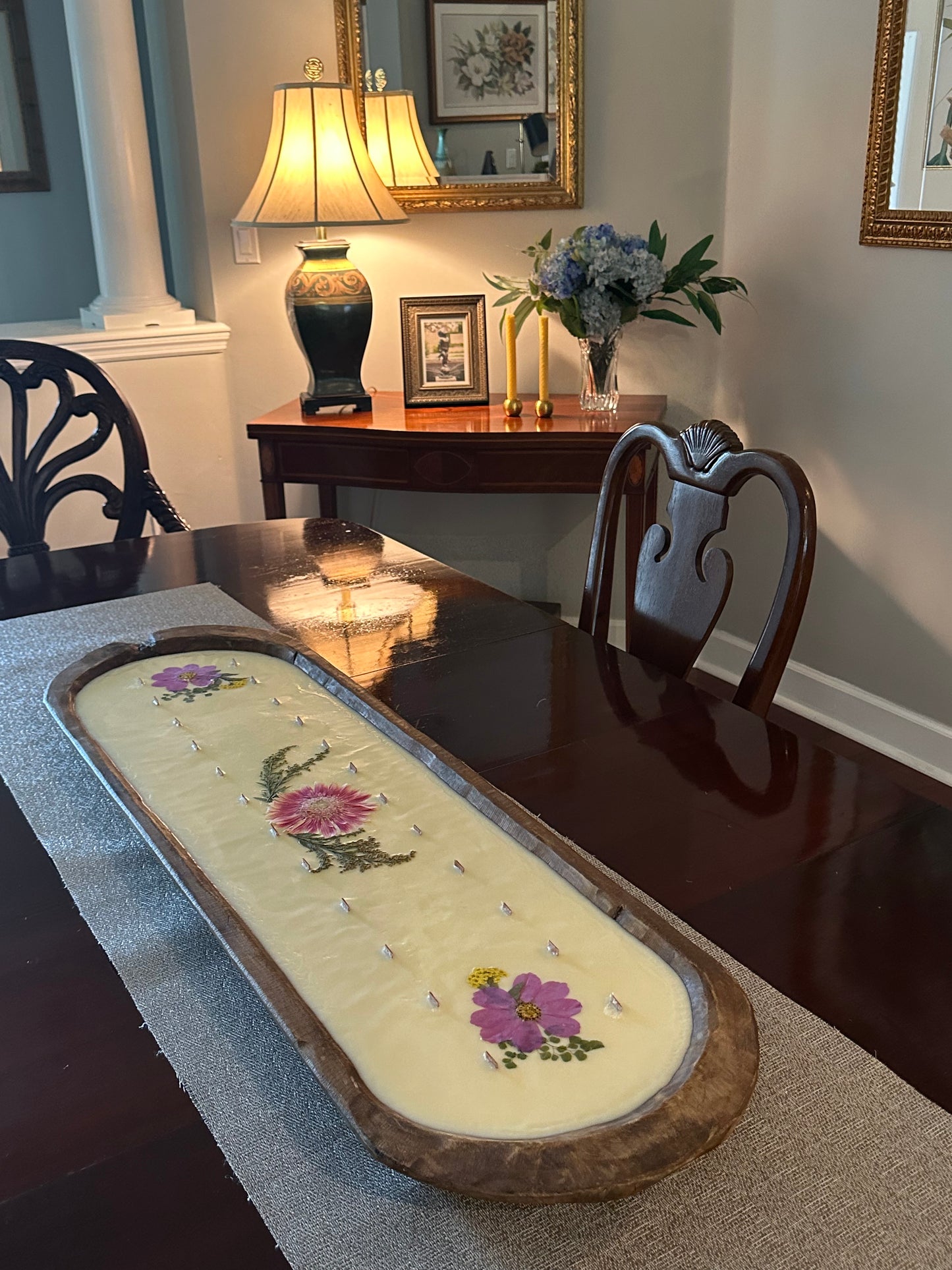 Large Centerpiece Dough Bowl Candle
