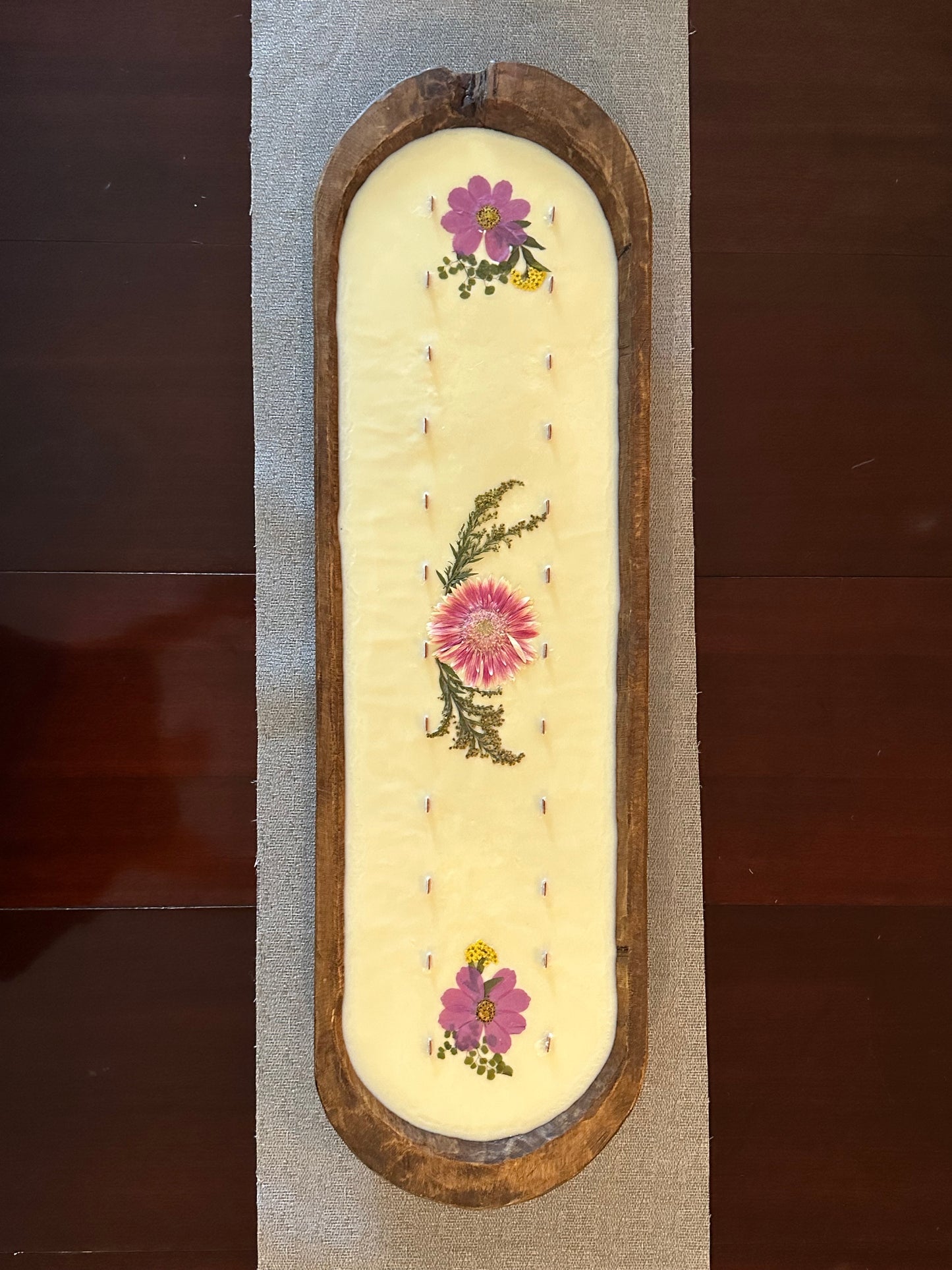 Large Centerpiece Dough Bowl Candle