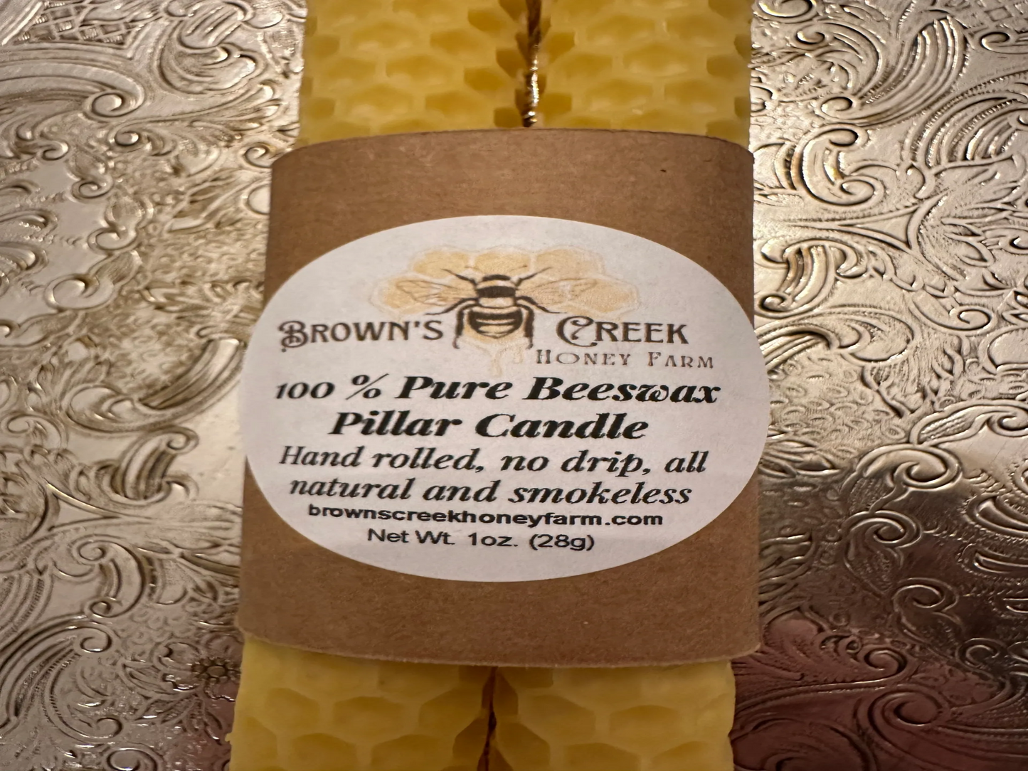 Beeswax Taper Candle