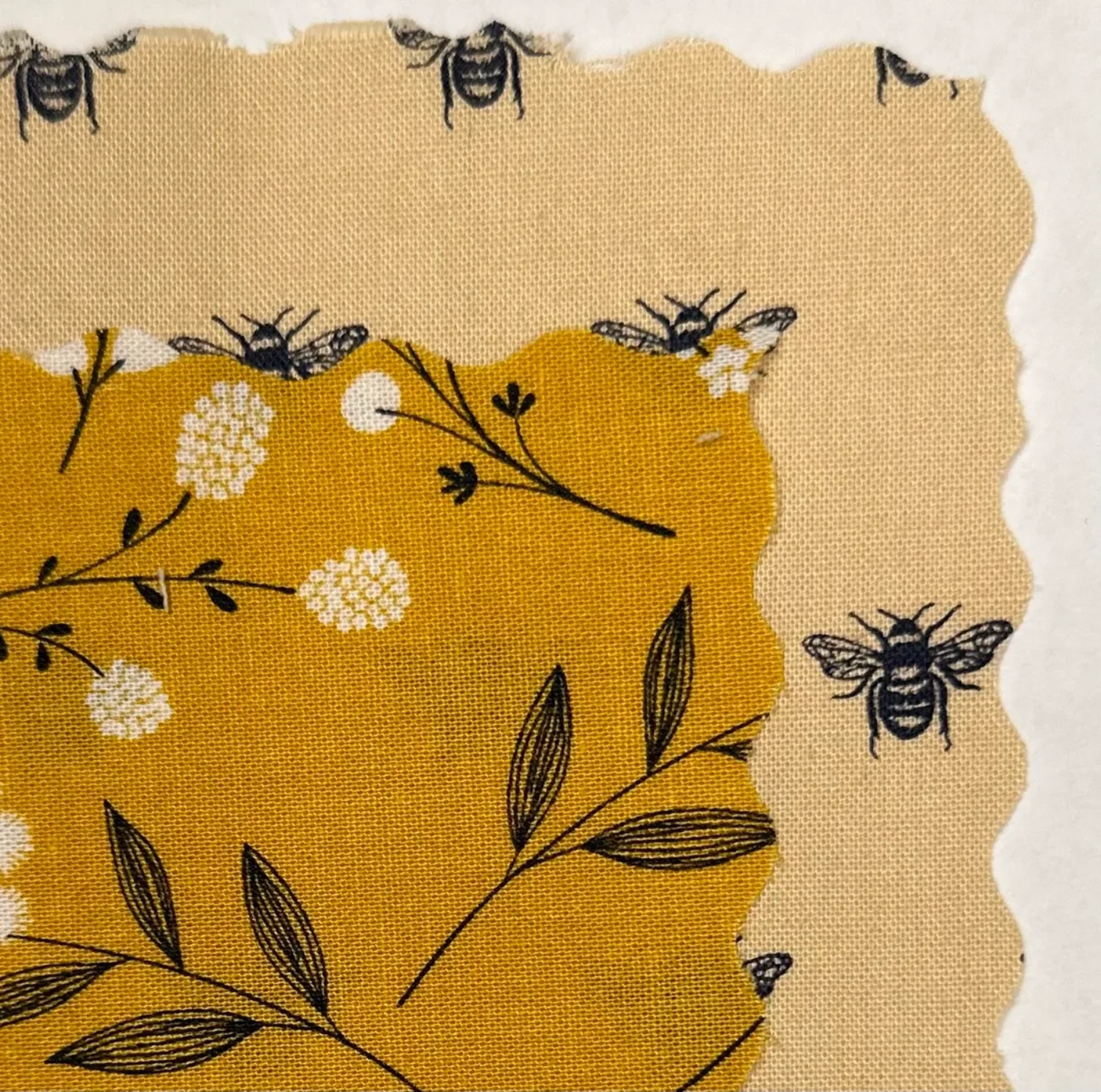 Yellow Flower and Navy Bee