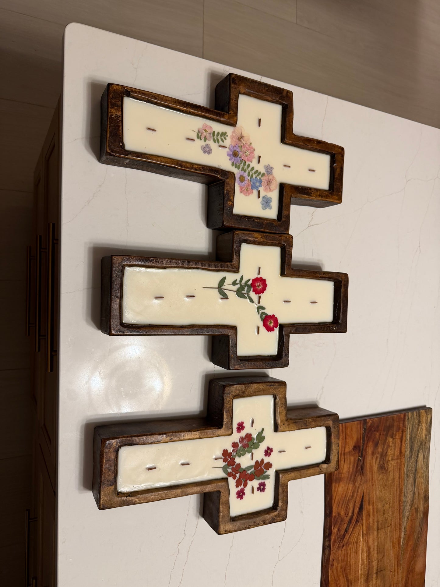 Cross Dough Bowl Candle