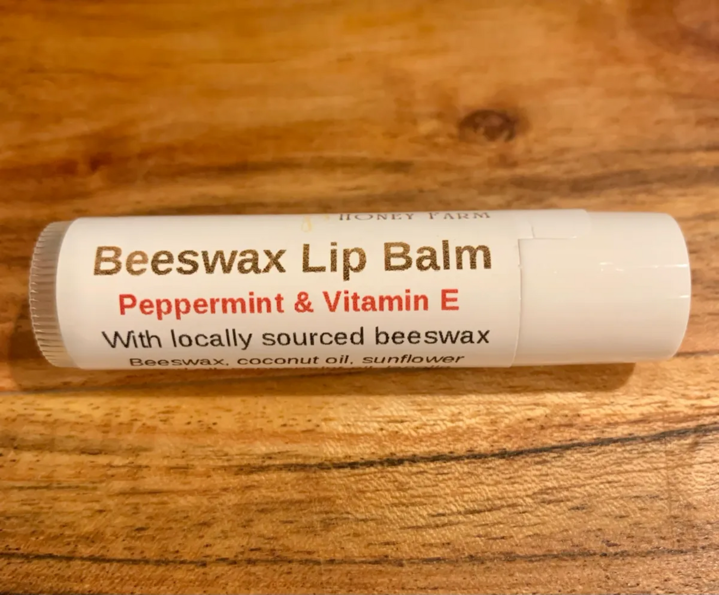 Beeswax Peppermint & Vitamin E Lip Balm