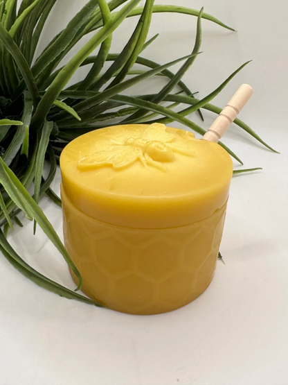 Pure Beeswax Honey Jar